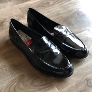 Black Patent Leather Loafers